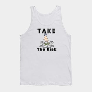 Take The Risk Pattern Tank Top